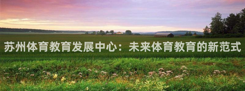 尊龙官网下载平台：苏州体育教育发展中心：未来体育教育的新范式